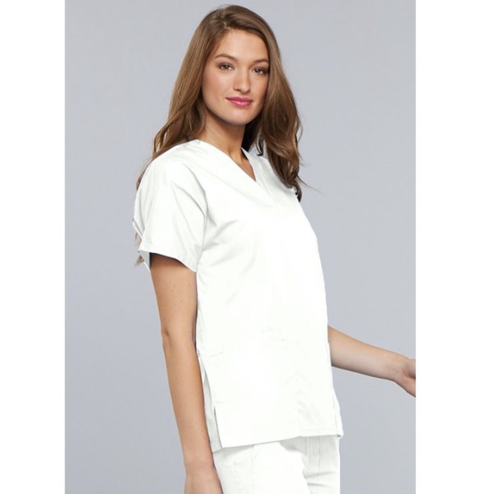 Cherokee White Scrub Top